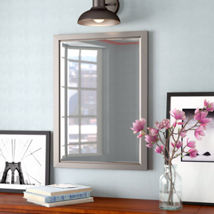 Polished Nickel Mirror Wayfair Rectangle Brushed Nickel Mirror