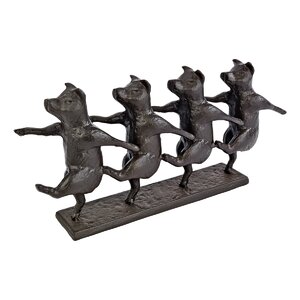 Dancing Pig Chorus Line Figurine