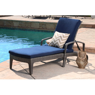 Wicker Outdoor Lounge Chairs You Ll Love Wayfair Ostrowski Outdoor Wicker Adjule Reclining Chaise Lounge