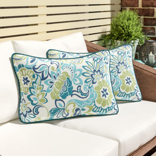Outdoor Decorative Pillows Birch Lane Chi Indoor Outdoor Lumbar Pillow Set Of 2