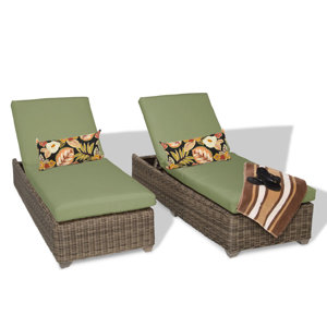 Cape Cod Chaise Lounge with Cushion (Set of 2)