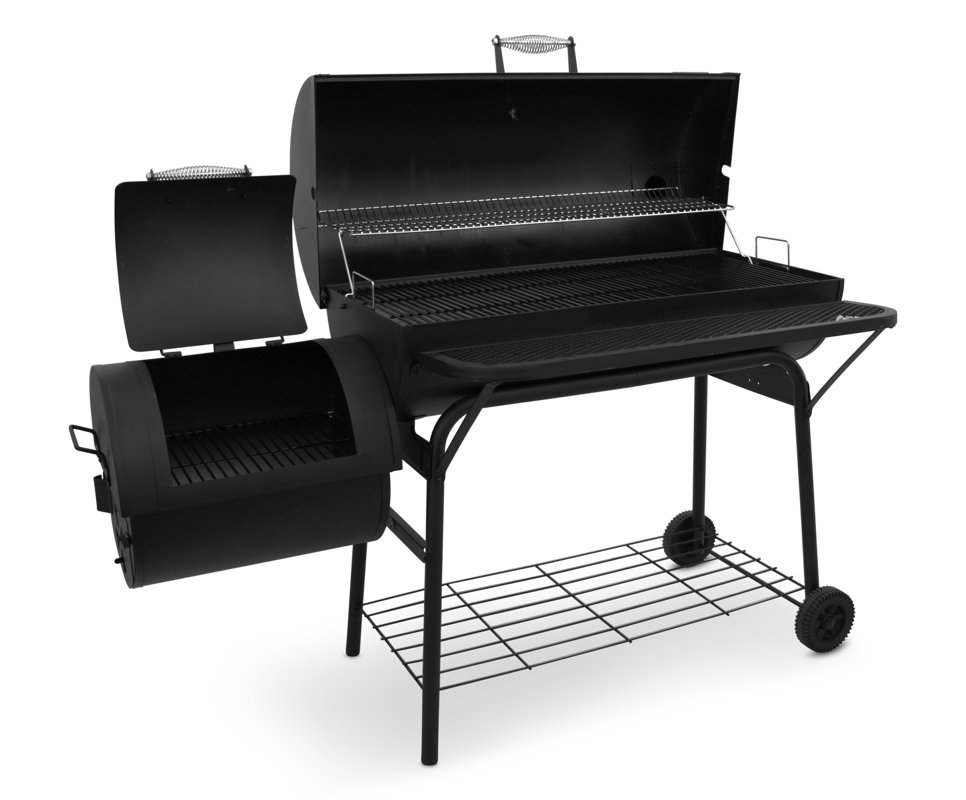CharBroil American Gourmet Deluxe Offset Charcoal Smoker & Grill