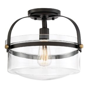 Burroway 1-Light Semi Flush Mount