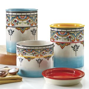 Zanzibar 3 Piece Kitchen Canister Set