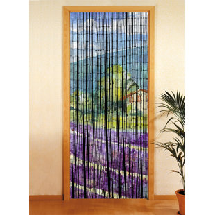 Bamboo Effect Door Screen Curtain Blinds Wooden Beaded Insects Fly