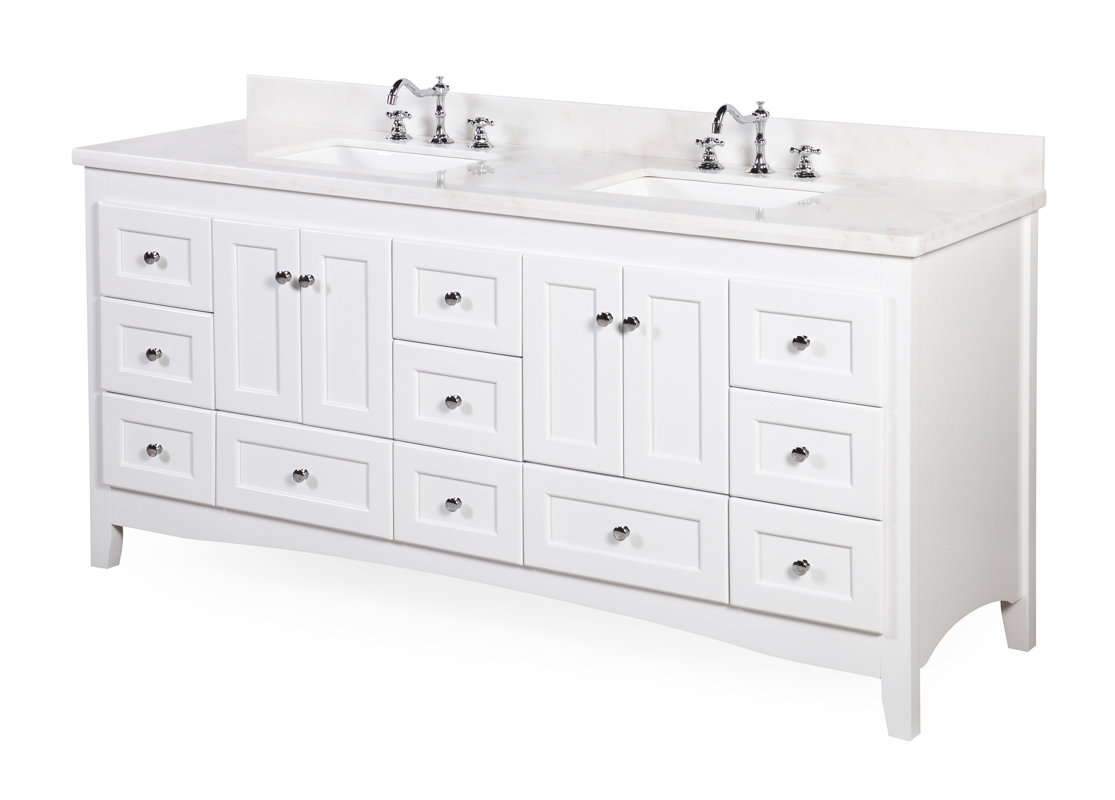 KBC Abbey 72" Double Bathroom Vanity Set & Reviews Wayfair