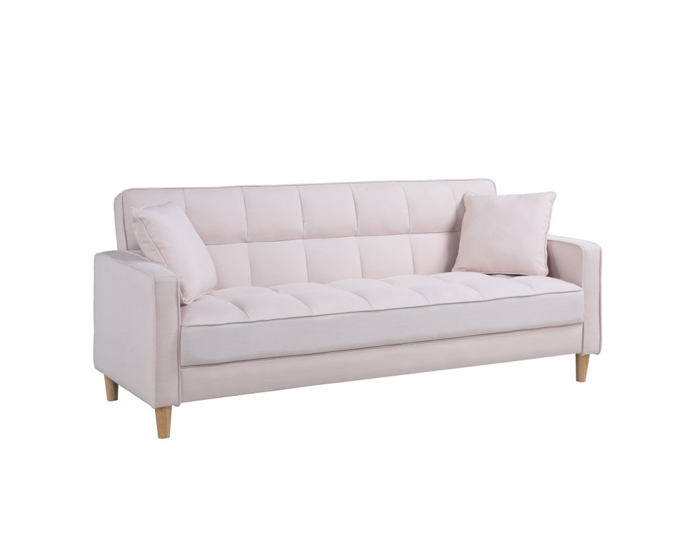 Design Small Space Sofas madison home usa modern linen fabric tufted small space sofa sofa