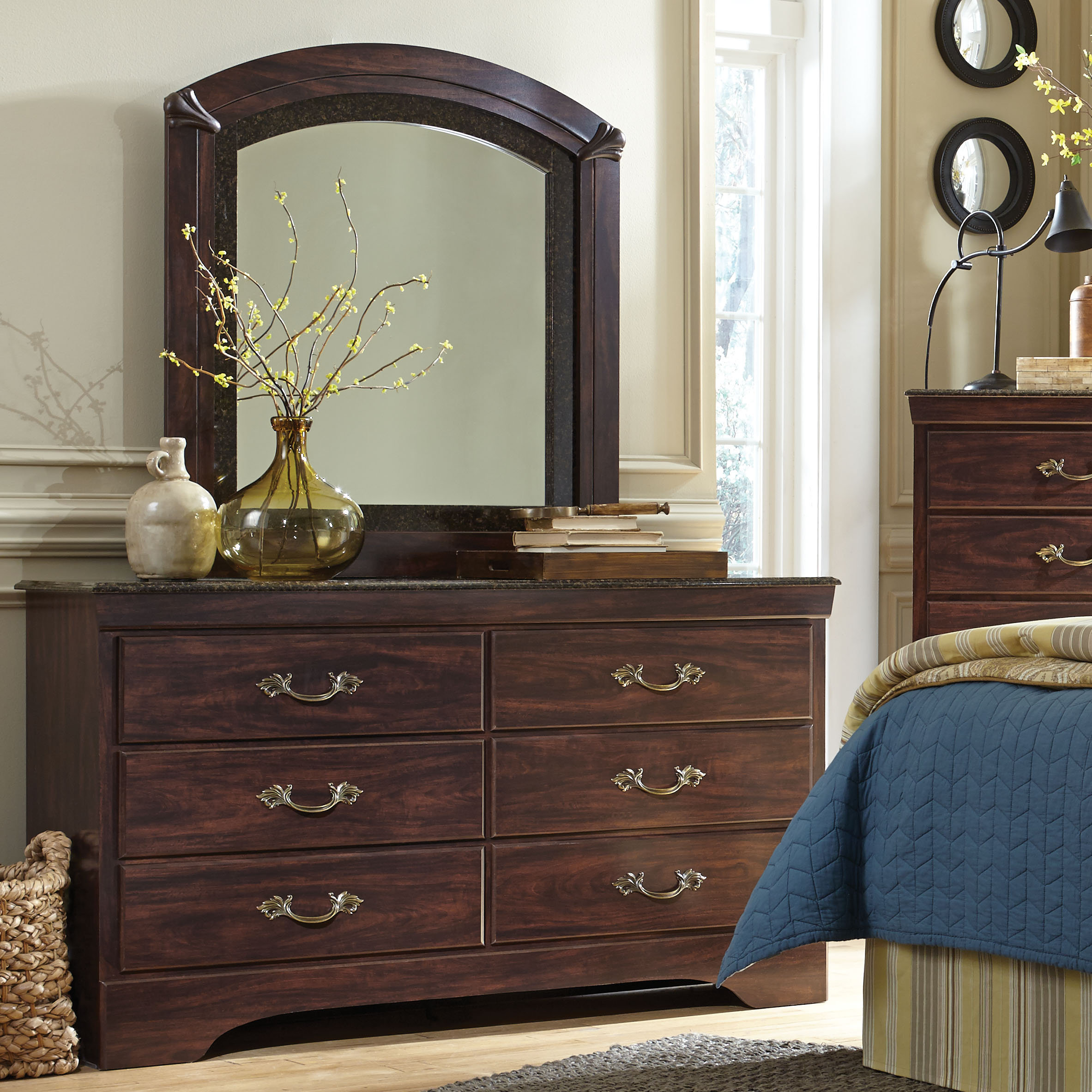 Three Posts Budde Solid Wood 6 Drawer Double Dresser With Mirror Three Posts Budde Solid Wood 6 Drawer Double Dresser With Mirror Wayfair