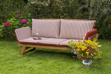 Garden bench made of solid wood