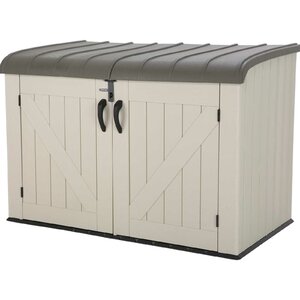 75 Gallon 3 ft. 5 in. W x 6 ft. 3 in. D Plastic Storage Shed
