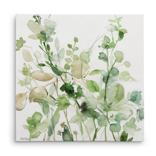 Green Wall Art Joss Main Sage Garden Ii Oil Painting Print On Wred Canvas