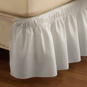 EasyFit  Wrap Around Solid Ruffled Bed Skirt