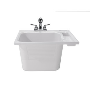 Laundry Utility Sinks You Ll Love Wayfair 25 X 22 Drop In Laundry Sink With Faucet