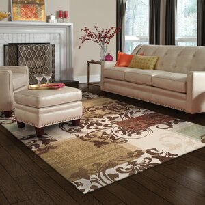 Verndale Traditional Beige/Brown Area Rug