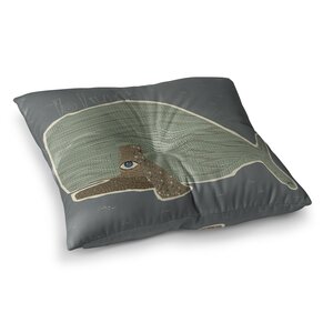 Whale by Bri Buckley Floor Pillow