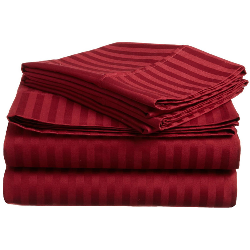 Hogansville 300 Thread Count Striped 100 Egyptian Quality Cotton Hogansville 300 Thread Count Striped 100 Egyptian Quality Cotton Sheet Set Reviews Allmodern
