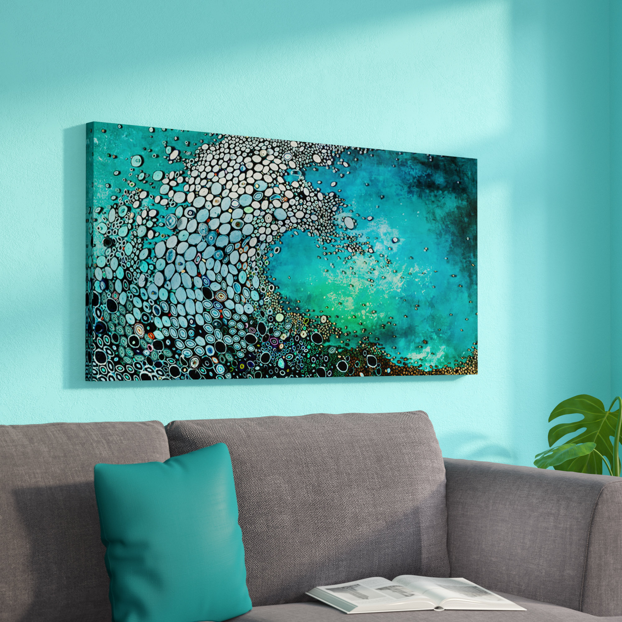 Zipcode Design Crashing Down Painting Print On Wrapped Canvas & Zipcode Design Crashing Down Painting Print On Wrapped Canvas &