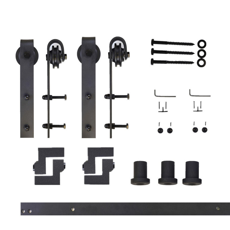 Vancleef Clic Design Standard Double Track Barn Door Hardware Kit Clic Design Standard Double Track Barn Door Hardware Kit