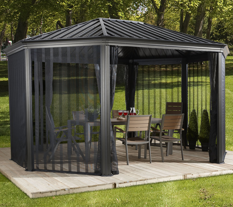 Sojag Komodo 15 Ft. W x 12 Ft. D Steel Permanent Gazebo 