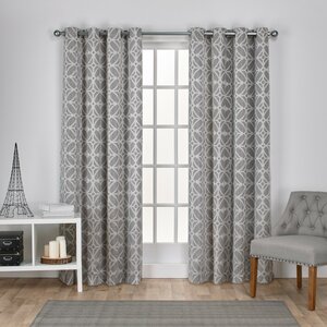 Cressy Geometric Grommet Curtain Panels (Set of 2)