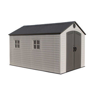 8 ft. W x 12 ft. 5 in. D Plastic Storage Shed