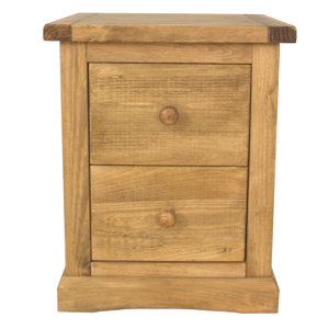 Nachttisch mit 2 Schubladen von Hazelwood Home