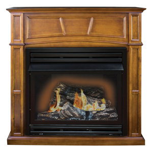 Savannah Full Size Wall Mount Gas Fireplace by KozyWorld