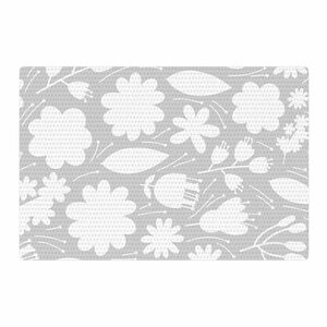 Petit Griffin Leaf Digital Gray Area Rug