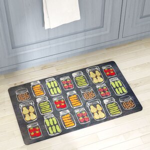 Haymarket Veggie Jars Kitchen Mat