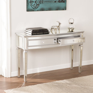 Mirrored Console Tables You Ll Love Wayfair Elosie Mirrored Console Table