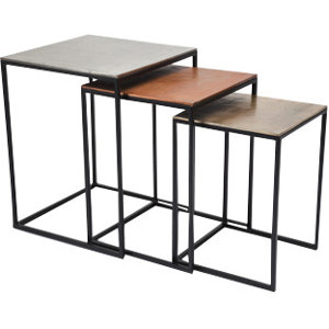 3tlg. Satztisch-Set Loft Vintage von KARE Design