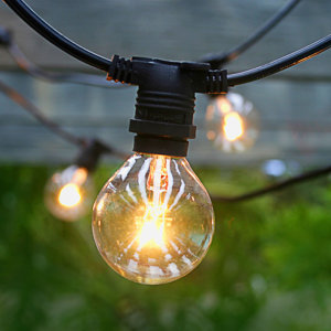 25-Light 29 ft. Globe String Lights