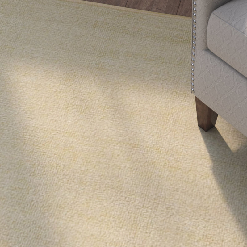 Three Posts Harland Maxy Home Solid Single Plain Ivory Area Rug Harland Maxy Home Solid Single Plain Ivory Area Rug