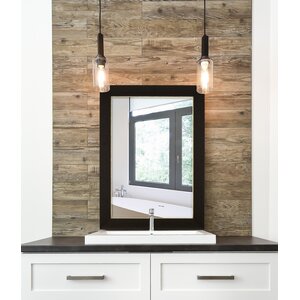 Rubicon Espresso Silver Wall Mirror