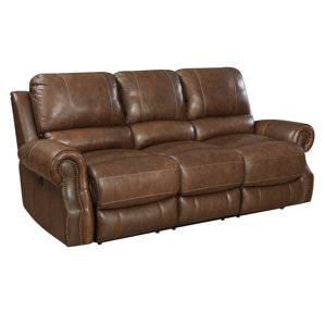 Crete Leather Reclining Sofa by Red Ba..