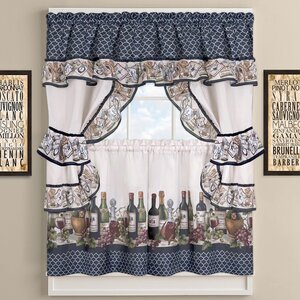 Chateau Wines Cottage Kitchen Curtains