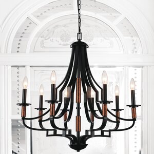 Scarlet 8-Light Candle-Style Chandelier