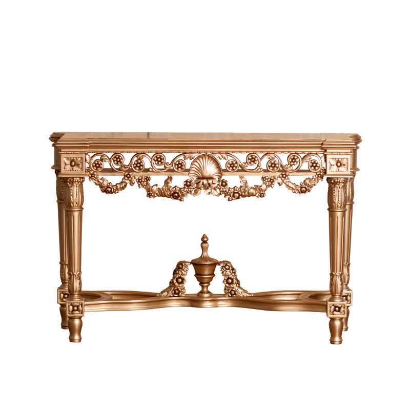 Punctual Solid Mahogany French Chateau Style Antique White Carved Console Hall Table Home, Furniture & Diy