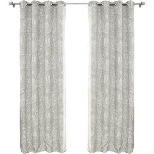 Marble Abstract Blackout Thermal Grommet Curtain Panels (Set of 2)