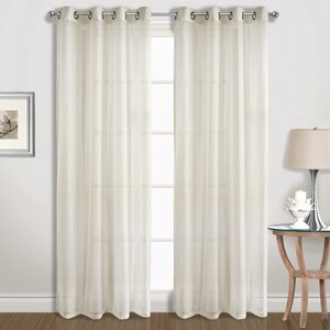Special Solid Sheer Grommet Curtain Panels (Set of 2)