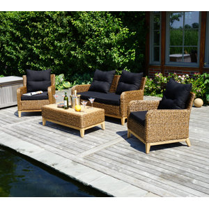 4-tlg. Loungesofa-Set mit Kissen von Bel Étage