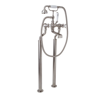 Perrin And Rowe Double Handle Floor Mounted Clawfoot Tub Faucet Perrin And Rowe Double Handle Floor Mounted Clawfoot Tub Faucet
