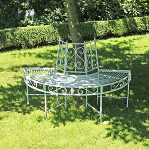 Halbrunde Baumbank Varda aus Metall von Caracella