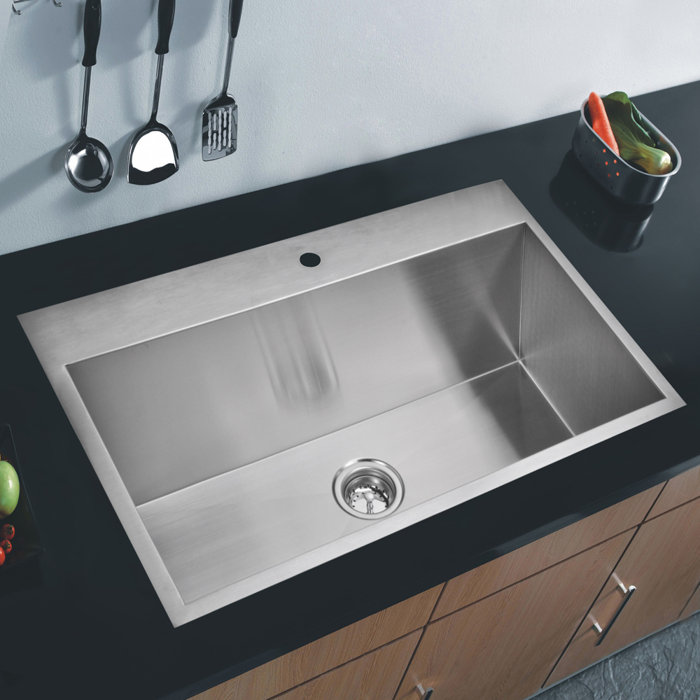 Brier 33 L X 22 W Single Drop In Kitchen Sink