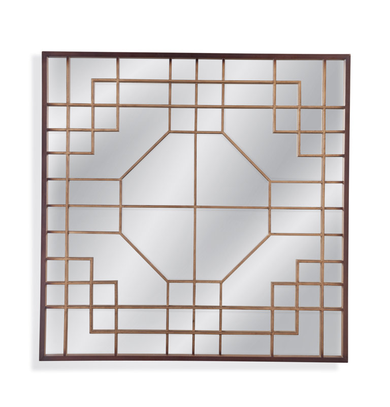 Geometric Wall Mirror willa arlo interiors square geometric overlay wall mirror | wayfair Geometric Wall Mirror willa arlo interiors square geometric overlay wall mirror | wayfair