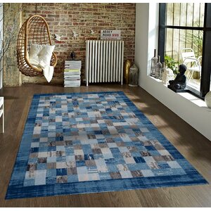 Bennet Blue Indoor/Outdoor Area Rug