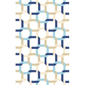 Tufted-Hand-Loomed Blue/Green/Yellow Area Rug
