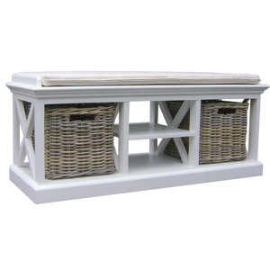 Sitzbank Belle Isle aus Holz mit Stauraum von K..