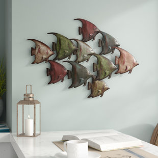 Metal Fish Wall Decor Wayfair Coastal Metal Fish Wall Décor