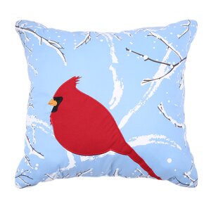 Holiday Embroidered Throw Pillow